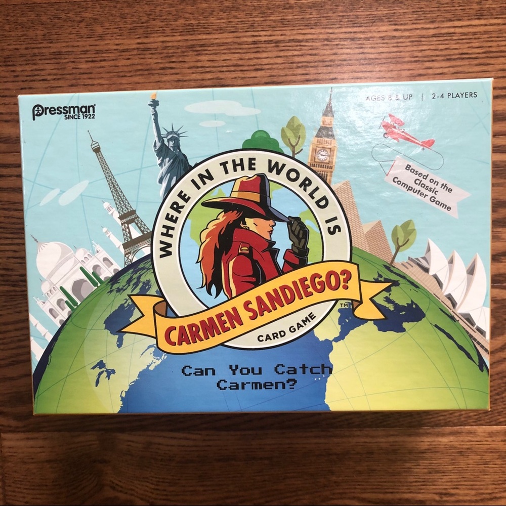 “Where in the world is Carmen Diego?” Card Game